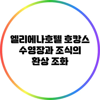 엘리에나호텔 호캉스: 수영장과 조식의 환상 조화